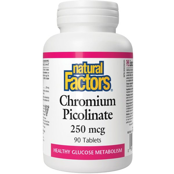 Natural Factors Chromium Picolinate 250 mcg 90s Hot on Sale