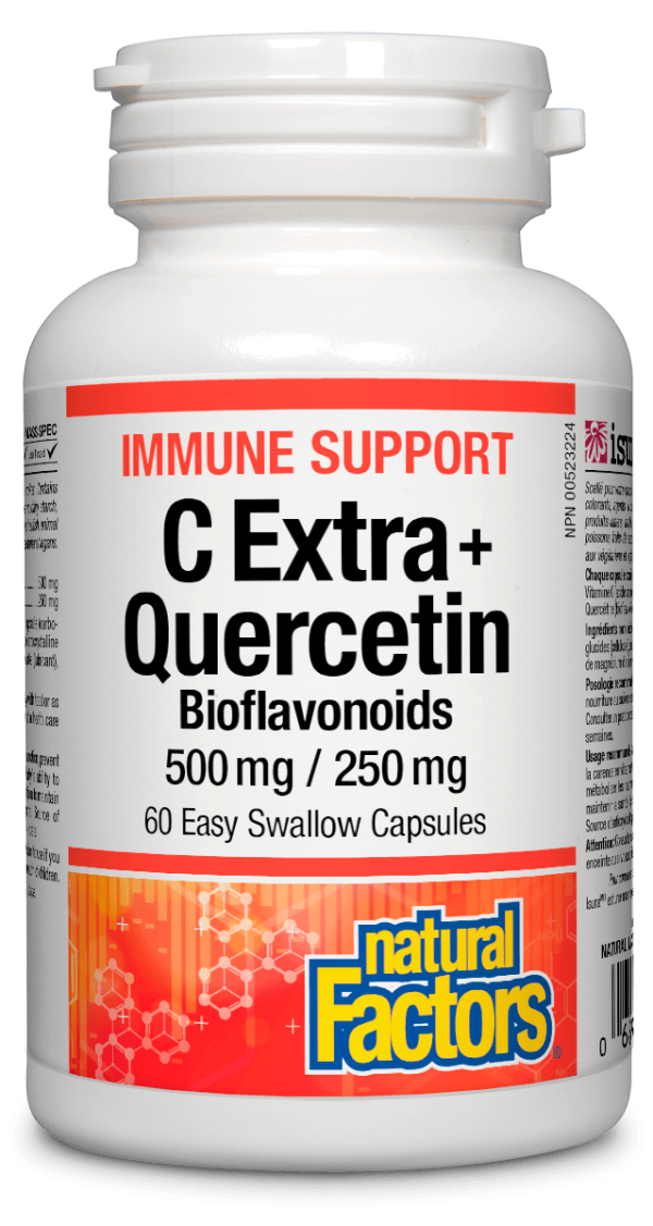 Natural Factors Vitamin C Extra + Quercetin 60s Hot on Sale