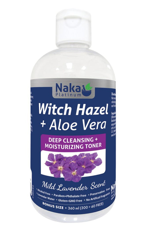 Naka Platinum Moisturizing Witch Hazel + Aloe Vera - Lavender Scent 360ml Bonus Size (300 + 60 Free) Online