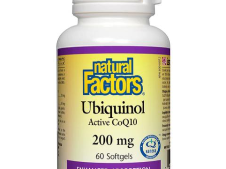 Natural Factors Ubiquinol Active CoQ10 200mg 60s Supply