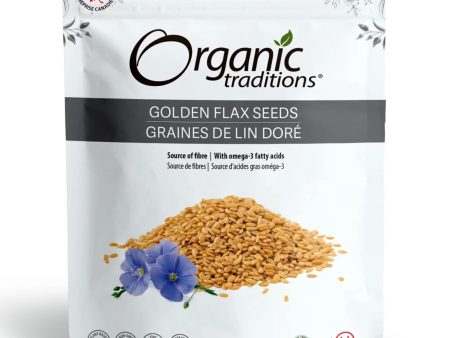 Organic Traditions Organic Golden Flax Seeds 454g For Sale