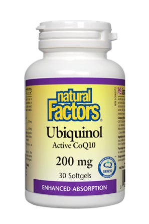 Natural Factors Ubiquinol Active CoQ10 200mg 30s For Cheap