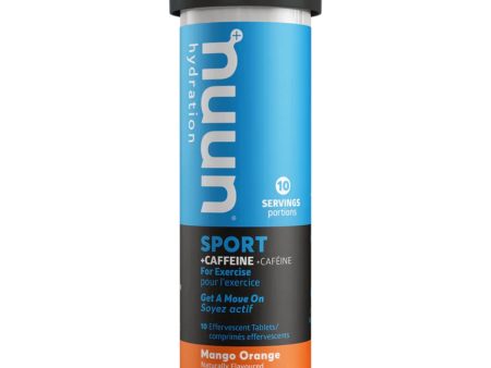 Nuun Sport with Caffeine - Mango Orange 10s For Discount