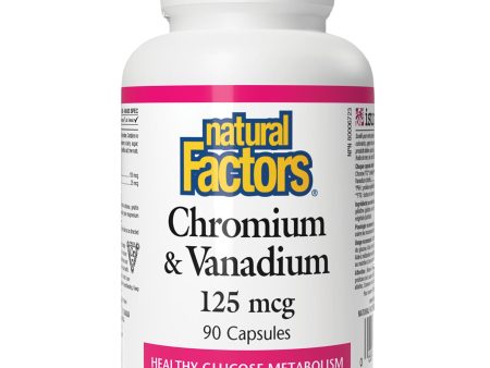 Natural Factors Chromium & Vanadium 125 mcg 90s Online