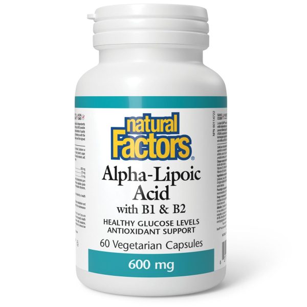 Natural Factors Alpha Lipoic Acid with B1 & B2 60s For Cheap