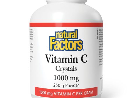 Natural Factors Vitamin C Crystals 250g Hot on Sale