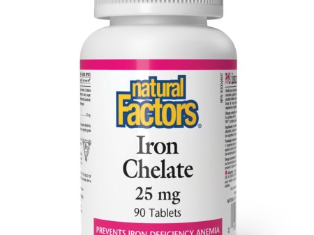 Natural Factors Iron Chelate 25 mg 90s For Discount