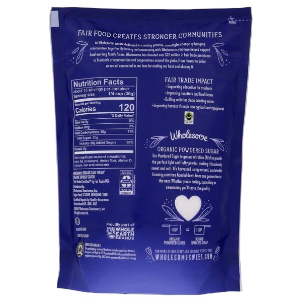 Wholesome Sweeteners Organic Icing Sugar 454g Discount