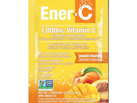 Ener-C Peach Mango Multivitamin Drink Mix - 1,000mg Vitamin C (Single Sachet) Hot on Sale