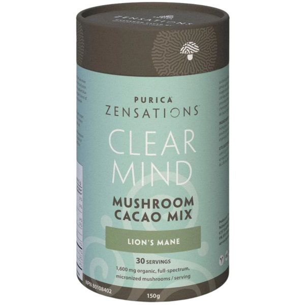 Purica Zensations Clear Mind Mushroom Cacao Mix 150g For Cheap