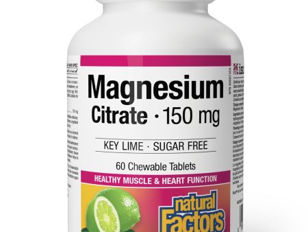 Natural Factors Magnesium Citrate Chews, Key Lime 60s on Sale