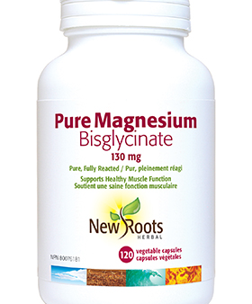 New Roots Pure Magnesium Bisglycinate 130mg 120s Online Hot Sale