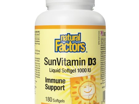 Natural Factors SunVitamin D3 1000 IU 180s Online now