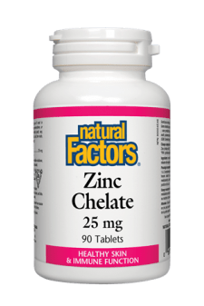 Natural Factors Zinc Chelate 25 mg 90s Online Sale