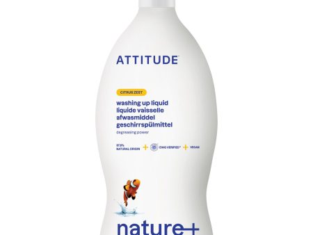 Attitude Nature+ Dishwashing Liquid Citrus Zest 700ml Online