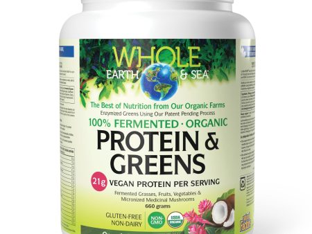 Whole Earth & Sea Fermented Organic Protein & Greens - Organic Tropical 660g For Sale