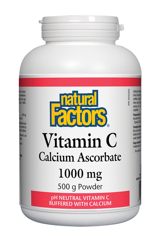 Natural Factors Vitamin C Calcium Ascorbate 500g Hot on Sale