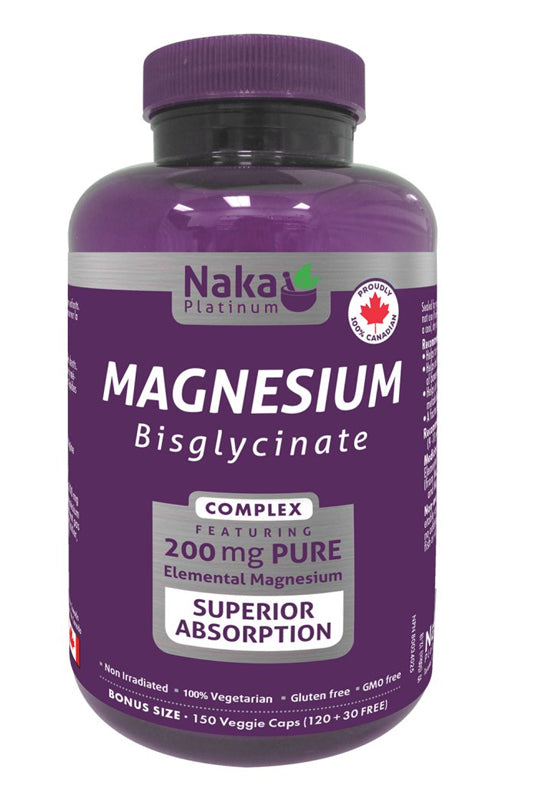 Naka Magnesium Bisglycinate 150s Bonus Size (120 + 30 Free) Sale