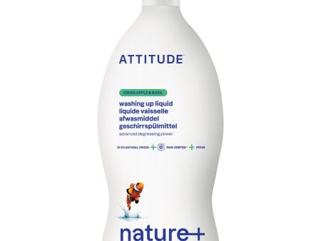 Attitude Nature+ Dishwashing Liquid Green Apple & Basil 700ml Online