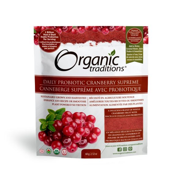 Organic Traditions Organic Probiotic Cranberry Supreme 100g Online Hot Sale