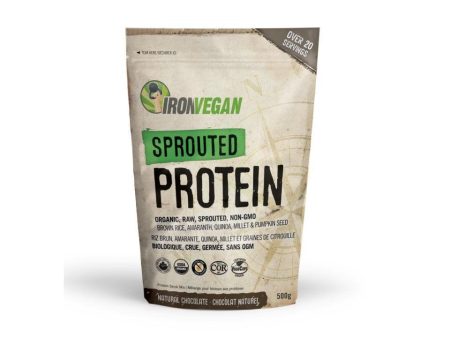 Iron Vegan Sprouted Protein - Chocolate 500g Online Sale