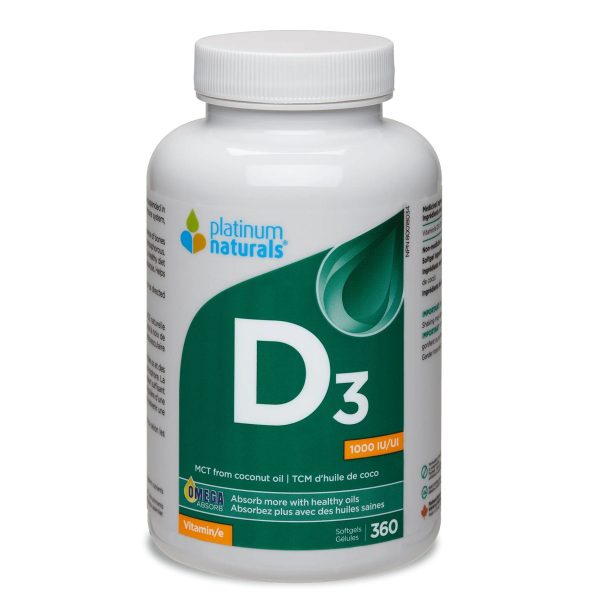 Platinum Naturals Vitamin D3 1000 IU 360s Fashion