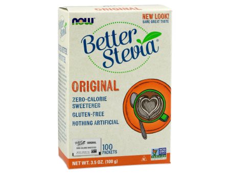 NOW BetterStevia Original Sweetener 100 Packets For Sale