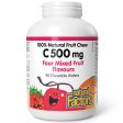 Natural Factors C 500 mg 100% Natural Fruit Chew, Four Mixed Fruit Flavours 90s Online