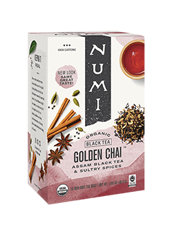 Numi Golden Chai Black Tea 18ct For Sale