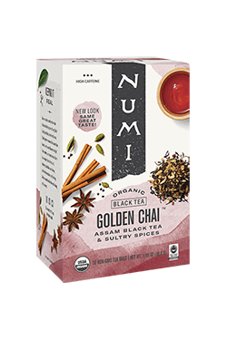 Numi Golden Chai Black Tea 18ct For Sale