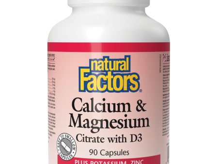 Natural Factors Calcium & Magnesium Citrate with D3 (Capsules) 90s Discount