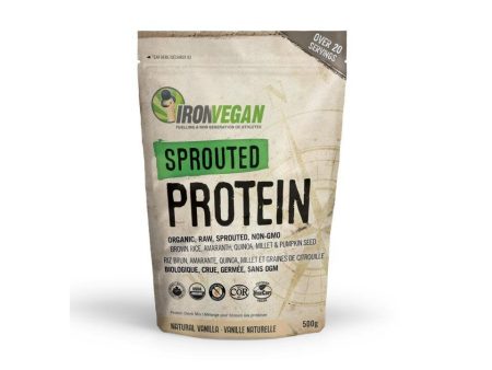 Iron Vegan Sprouted Protein - Vanilla 500g Online Sale