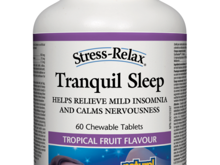 Natural Factors Stress-Relax Tranquil Sleep - Tropical Fruit Flavour 120s on Sale