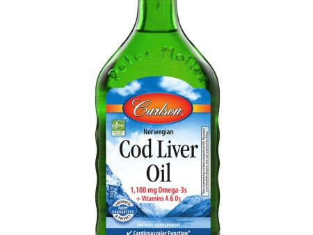 Carlson Cod Liver Oil Natural 500ml Hot on Sale