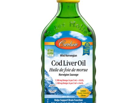 Carlson Cod Liver Oil Lemon 250ml For Sale