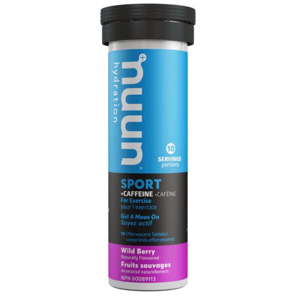 Nuun Sport Hydration + Caffeine - Wild Berry 10s Online now