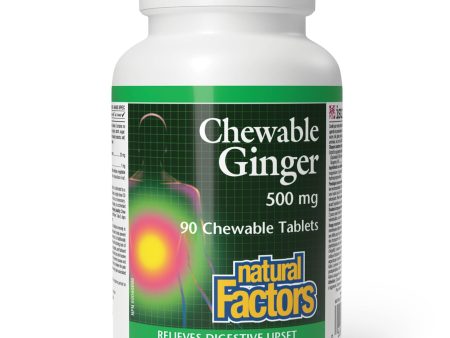 Natural Factors Chewable Ginger 500 mg 90s Supply