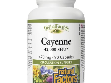 Natural Factors Cayenne 470 mg 90s Supply