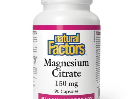 Natural Factors Magnesium Citrate 150 mg 90s Fashion