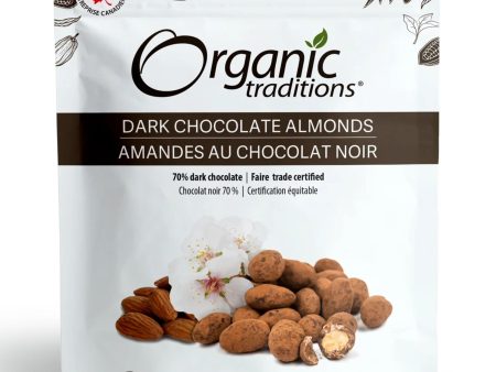 Organic Traditions Organic Dark Chocolate Covered Almonds 100g For Cheap