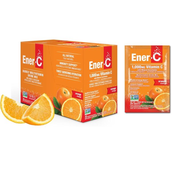 Ener-C Orange Multivitamin Drink Mix - 1,000mg Vitamin C (Case of 30) For Cheap