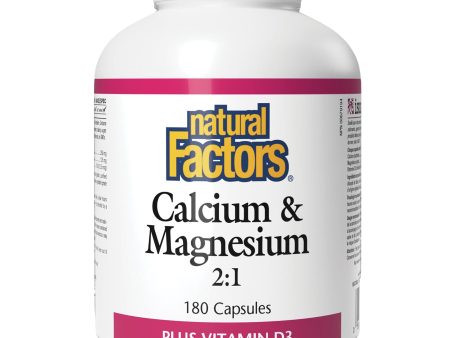 Natural Factors Calcium & Magnesium 2:1 Plus Vitamin D3 180s Online now