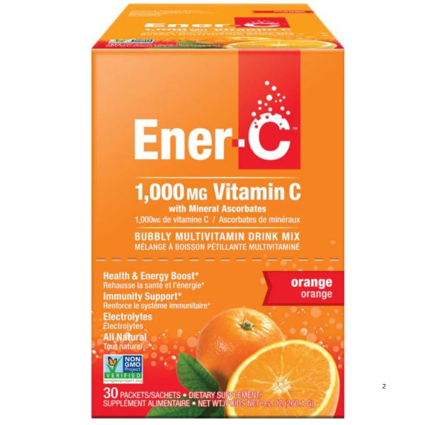 Ener-C Orange Multivitamin Drink Mix - 1,000mg Vitamin C (Case of 30) For Cheap