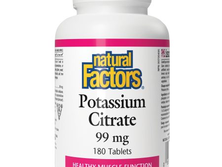 Natural Factors Potassium Citrate 99mg 180s Fashion