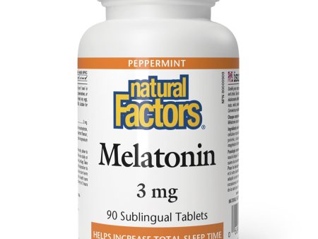 Natural Factors Melatonin 3 mg Peppermint 90s Online Sale