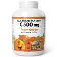 Natural Factors Vit C 500 mg 100% Natural Fruit Chew, Tangy Orange Flavour 90s For Discount