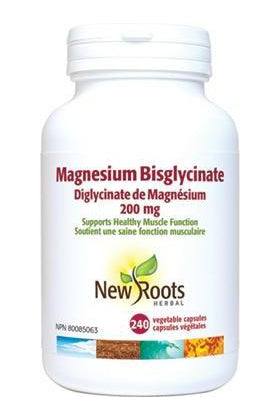 New Roots Magnesium Bisglycinate 200mg 240s Fashion