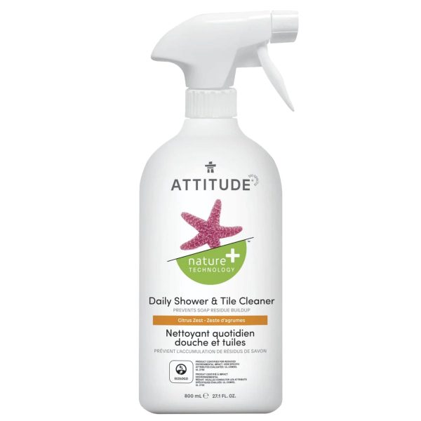 Attitude Nature+ Daily Shower & Tile Cleaner Citrus Zest 800ml Sale