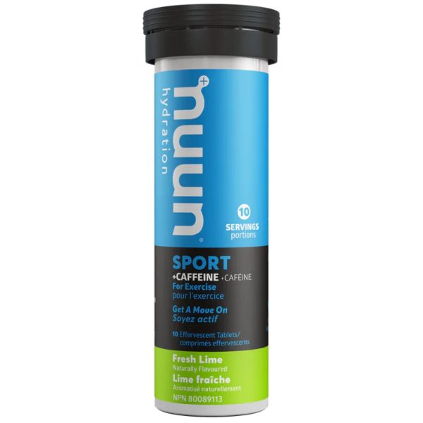 Nuun Sport Hydration + Caffeine - Fresh Lime 10s Supply