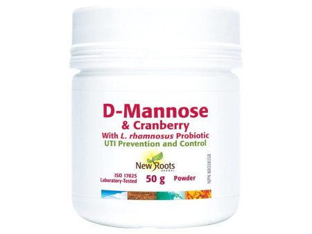 New Roots D-Mannose & Cranberry with Probiotics Powder 50g Discount